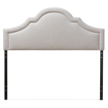 Baxton Studio Rita Modern Grayish Beige Upholstered King Size Headboard 124-6875